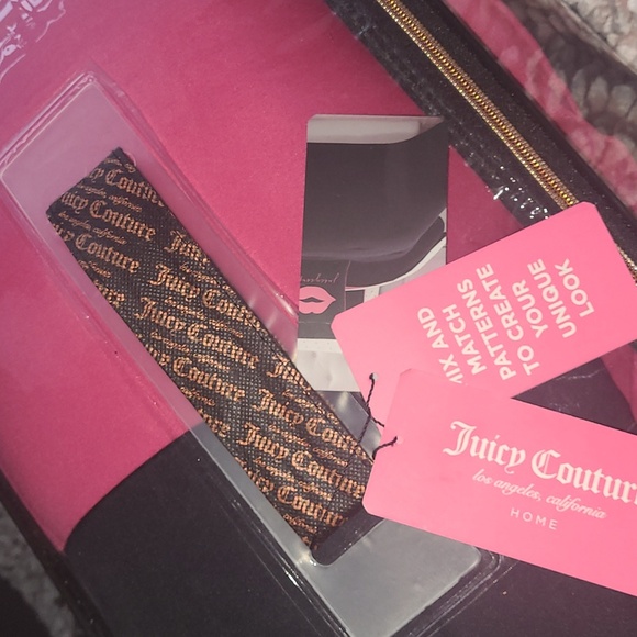 Juicy Couture Pink and Black Reversible Comforter Set - Queen - Picture 11 of 11